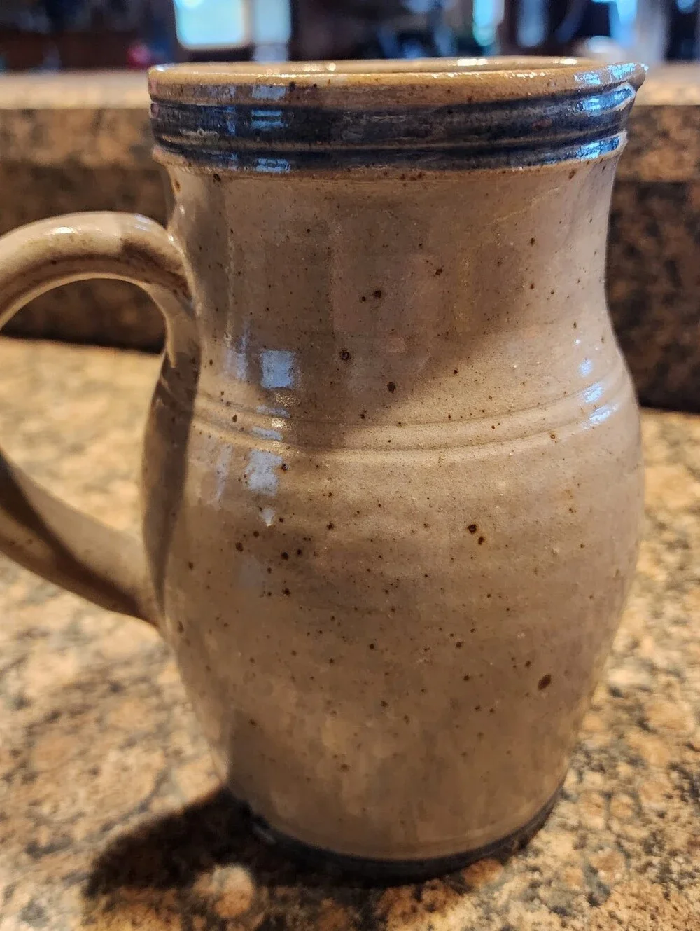 Westerwald Pottery Salt Glazed Pitcher FromTaunton, MA